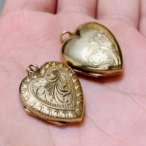 Beautiful Antique 9ct Gold Back And Front Lockets 6.61 Grams - Picture 10 of 11